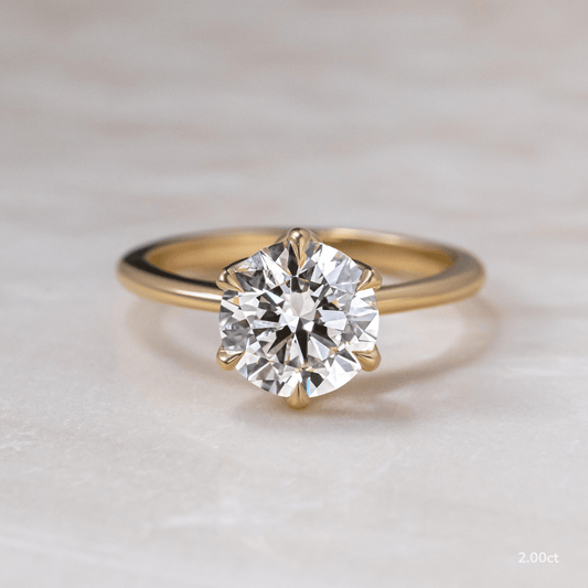 Solitaire-Oval Lab Grown Diamond Engagement Ring