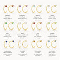 Load image into Gallery viewer, 0.04 TCW Emerald Round C-Shaped Gold Earrings
