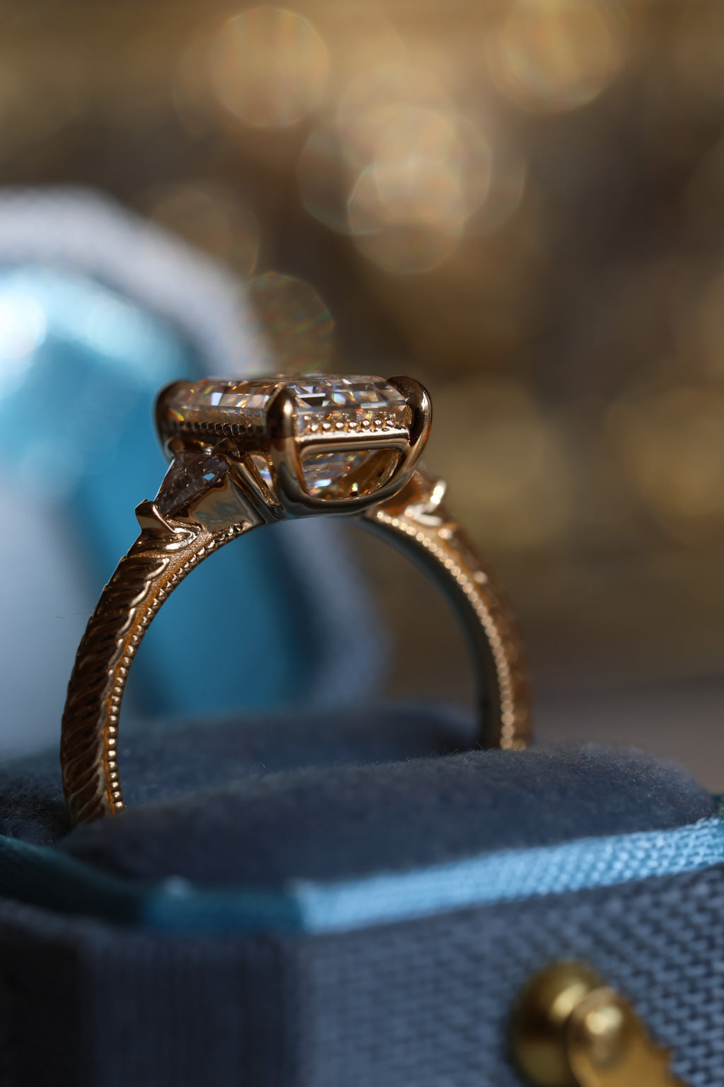 Solitaire Cathedral- 1.8 CT Cushion Lab Grown Diamond Wedding Band