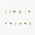 Load image into Gallery viewer, 0.14 Carat Marquise-Cut Emerald Gemstone Stud Earring
