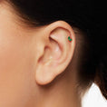 Load image into Gallery viewer, 0.14 Carat Marquise-Cut Emerald Gemstone Stud Earring
