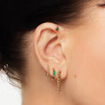 Load image into Gallery viewer, 0.14 Carat Marquise-Cut Emerald Gemstone Stud Earring
