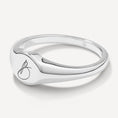 Load image into Gallery viewer, Personalized Initial Engravable Circle Signet Wedding Band
