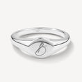 Load image into Gallery viewer, Personalized Initial Engravable Circle Signet Wedding Band
