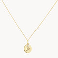 Load image into Gallery viewer, Radiant 0.06 TCW Baguette Lab-Grown Diamond Initial Necklace
