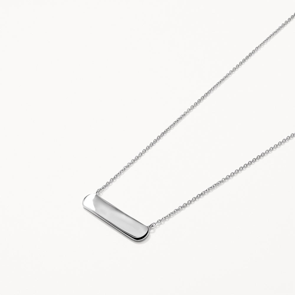 Customizable Sleek Bar Necklace with Personal Engraving