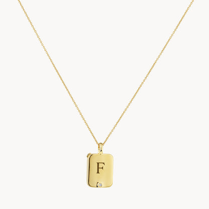 Round Lab Grown Diamond Engravable Flip Locket Necklace - 0.01 TCW 1