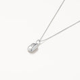 Load image into Gallery viewer, Personalized Silver Rectangle Locket Necklace
