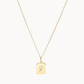 Load image into Gallery viewer, Personalized Gold Rectangle Pendant Necklace
