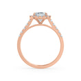 Load image into Gallery viewer, 2.50 CT Radiant Lab-Grown Diamond Halo & Pave Engagement Ring
