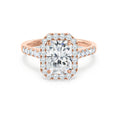 Load image into Gallery viewer, 2.50 CT Radiant Lab-Grown Diamond Halo & Pave Engagement Ring
