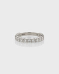 Load image into Gallery viewer, Radiant 0.50 TCW Round Lab Grown Diamond Half Eternity Wedding Band 1
