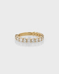 Load image into Gallery viewer, 0.50 Carat Round Lab-Grown Diamond Half Eternity Wedding Band in 18K Gold
