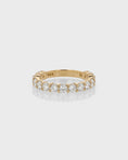 Load image into Gallery viewer, 0.50 Carat Round Lab-Grown Diamond Half Eternity Wedding Band in 18K Gold
