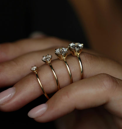 1.5 CT Round Lab-Grown Diamond Solitaire Engagement Ring in Elegant Gold Setting 10