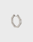 Load image into Gallery viewer, Radiant Hexagonal Diamond Hoop Earrings
