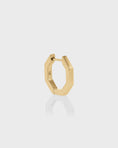 Load image into Gallery viewer, Geometric Gold Hoop Huggie Earrings
