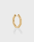 Load image into Gallery viewer, Geometric Gold Hoop Huggie Earrings
