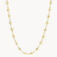 Load image into Gallery viewer, Golden Elegance Paperclip Necklace with Beaded Detailing 1
