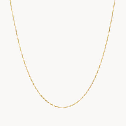 Elegant Gold Curb Chain Necklace 3