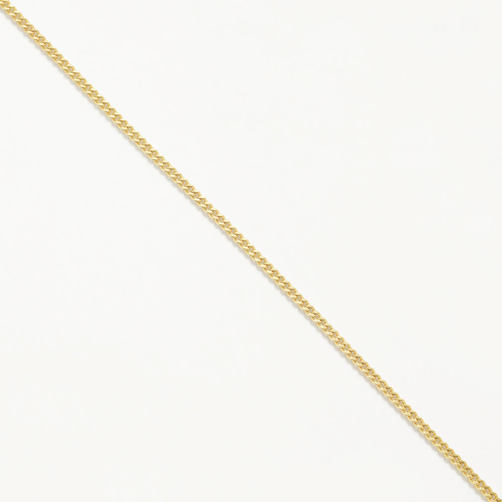 Elegant Gold Curb Chain Necklace