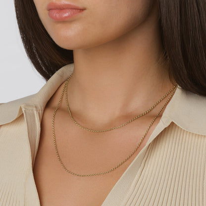 Elegant Gold Rope Chain Necklaces 9