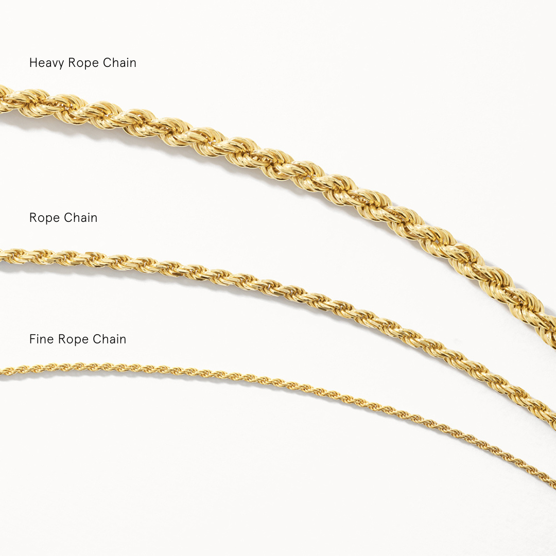 Elegant Gold Rope Chain Necklaces