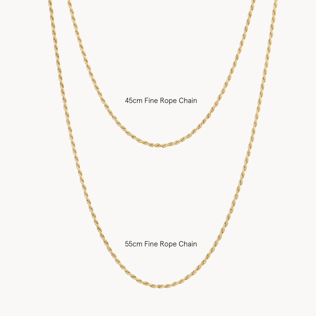 Elegant Gold Rope Chain Necklaces