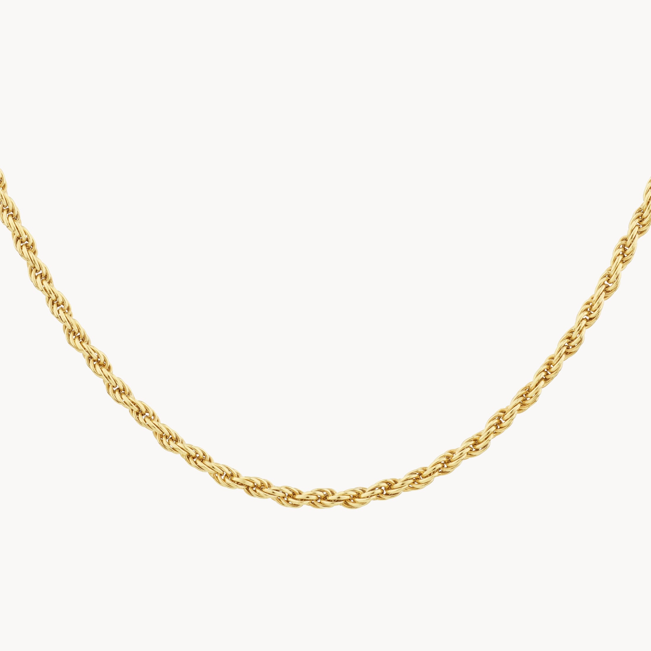 Elegant Gold Rope Chain Necklaces