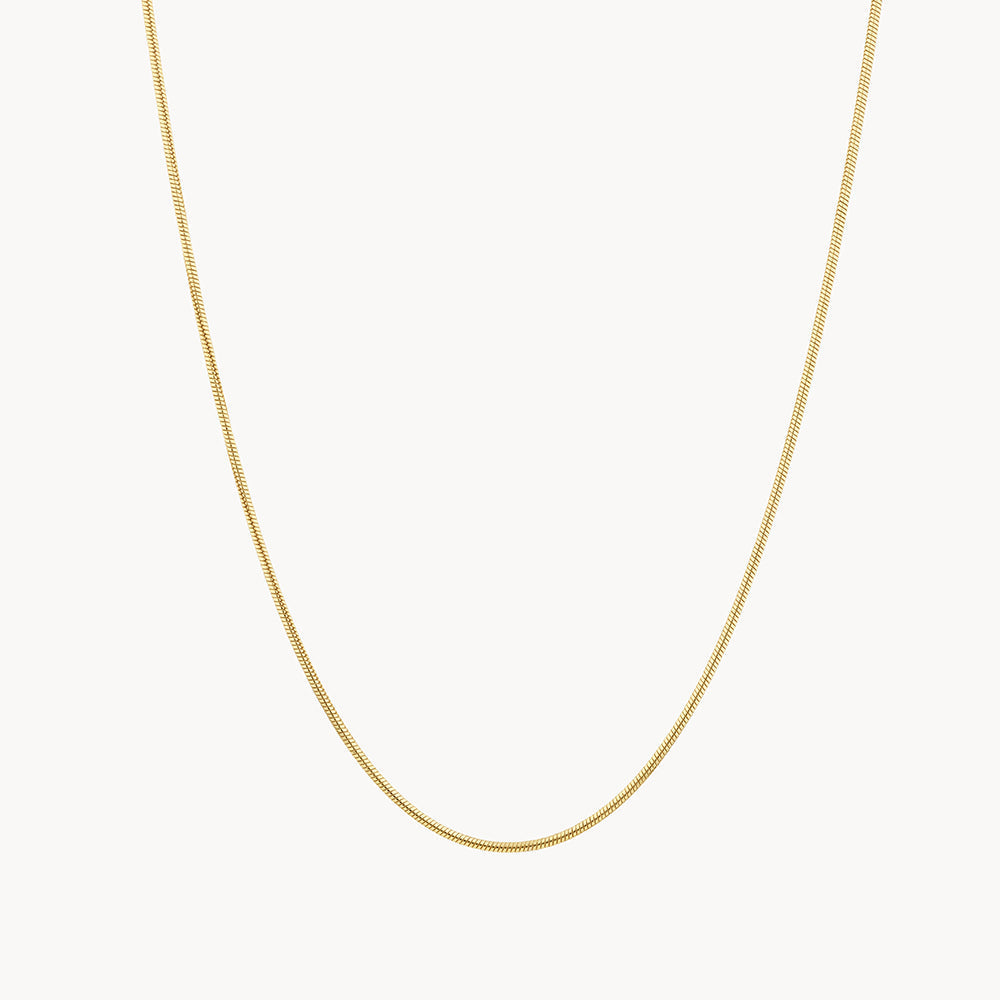 Elegant Gold Curb Chain Necklaces 2