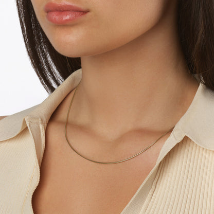 Elegant Gold Curb Chain Necklaces 5