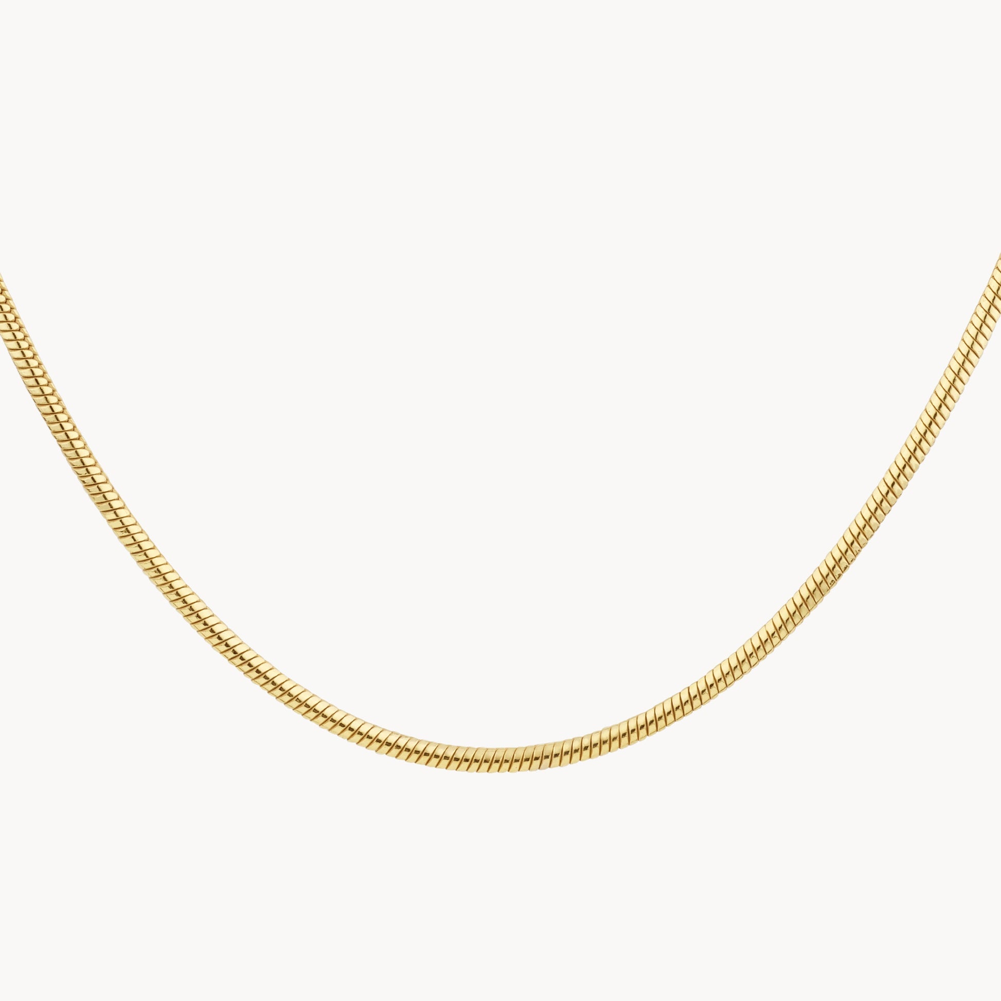 Elegant Gold Curb Chain Necklaces 1