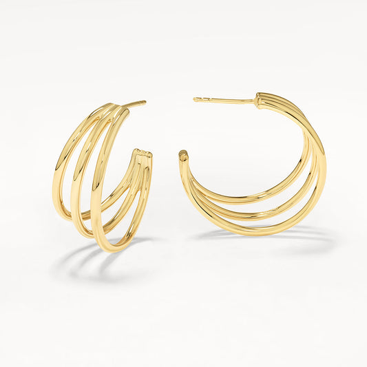 Triple Hoop Earrings