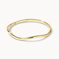 Load image into Gallery viewer, Elegant Gold Wave Wedding Band
