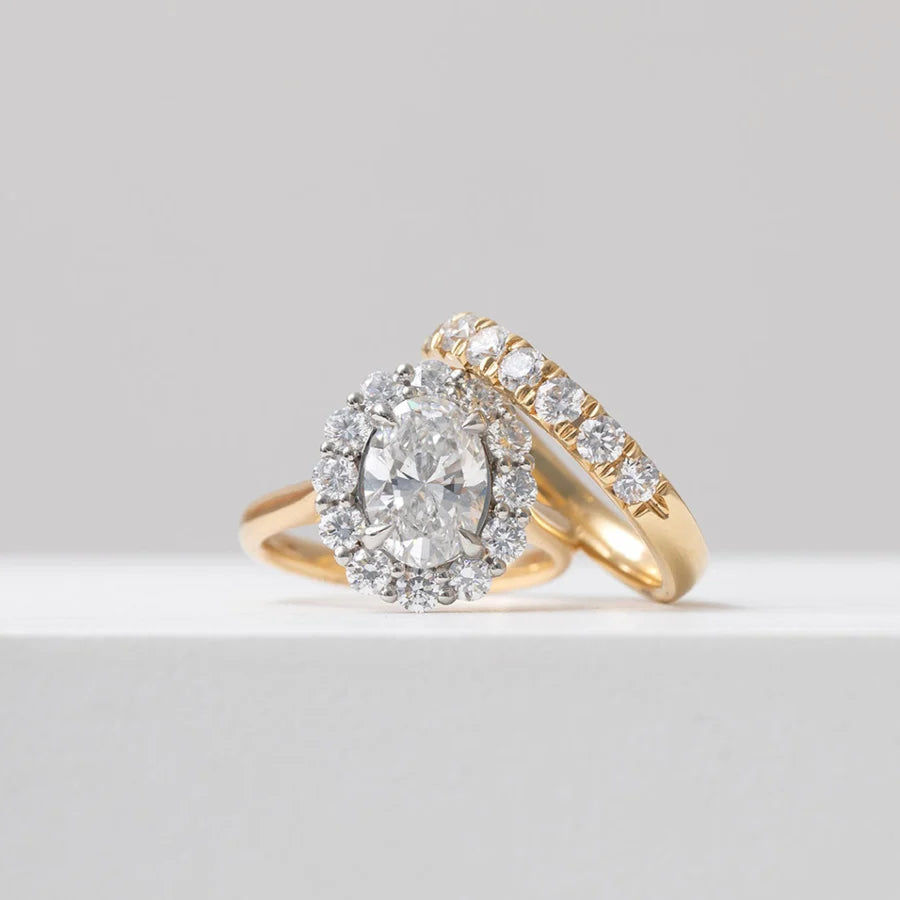 Curved- 0.25 CT Marquise Lab Grown Diamond Wedding Band