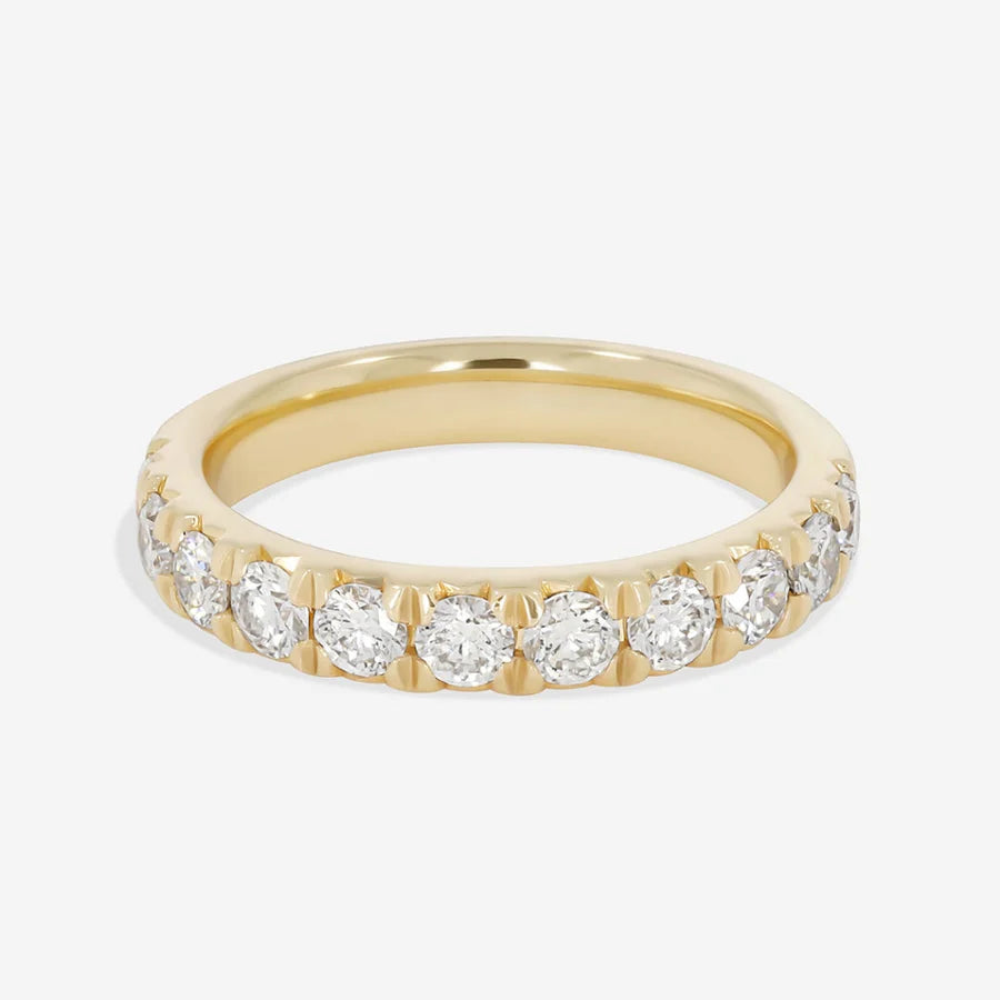 Curved- 0.25 CT Marquise Lab Grown Diamond Wedding Band