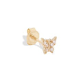 Load image into Gallery viewer, 0.05 TCW Lab Grown Diamond Butterfly Single Stud Earring
