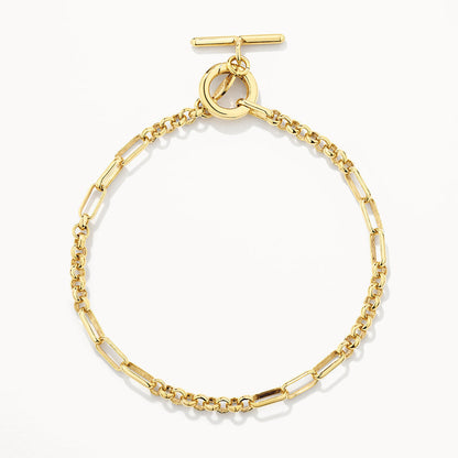 Elegant Gold Link Bracelet 1