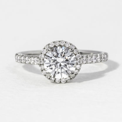Halo & Pave-Round Lab Grown Diamond Engagement Ring