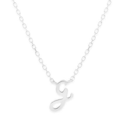 Simple Love Letter Initial Necklace 10