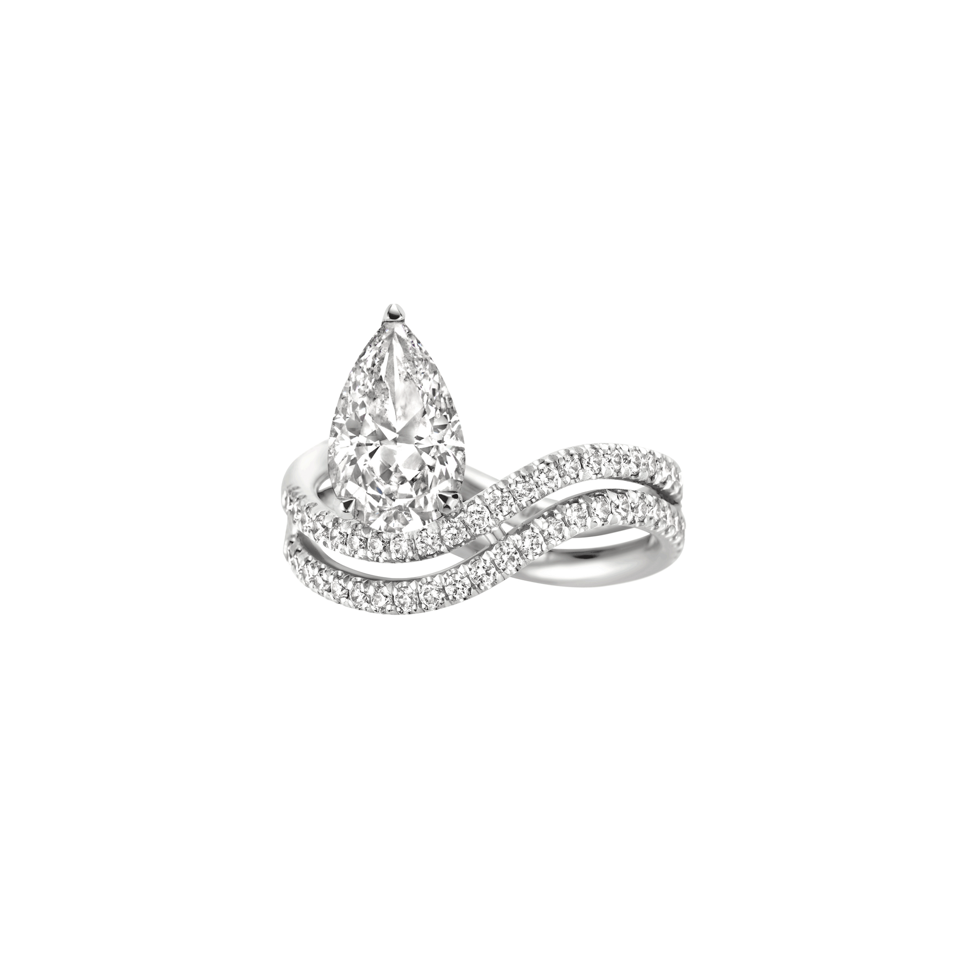 Hidden Halo-1.5 CT Round Lab Grown Diamond Engagement Ring