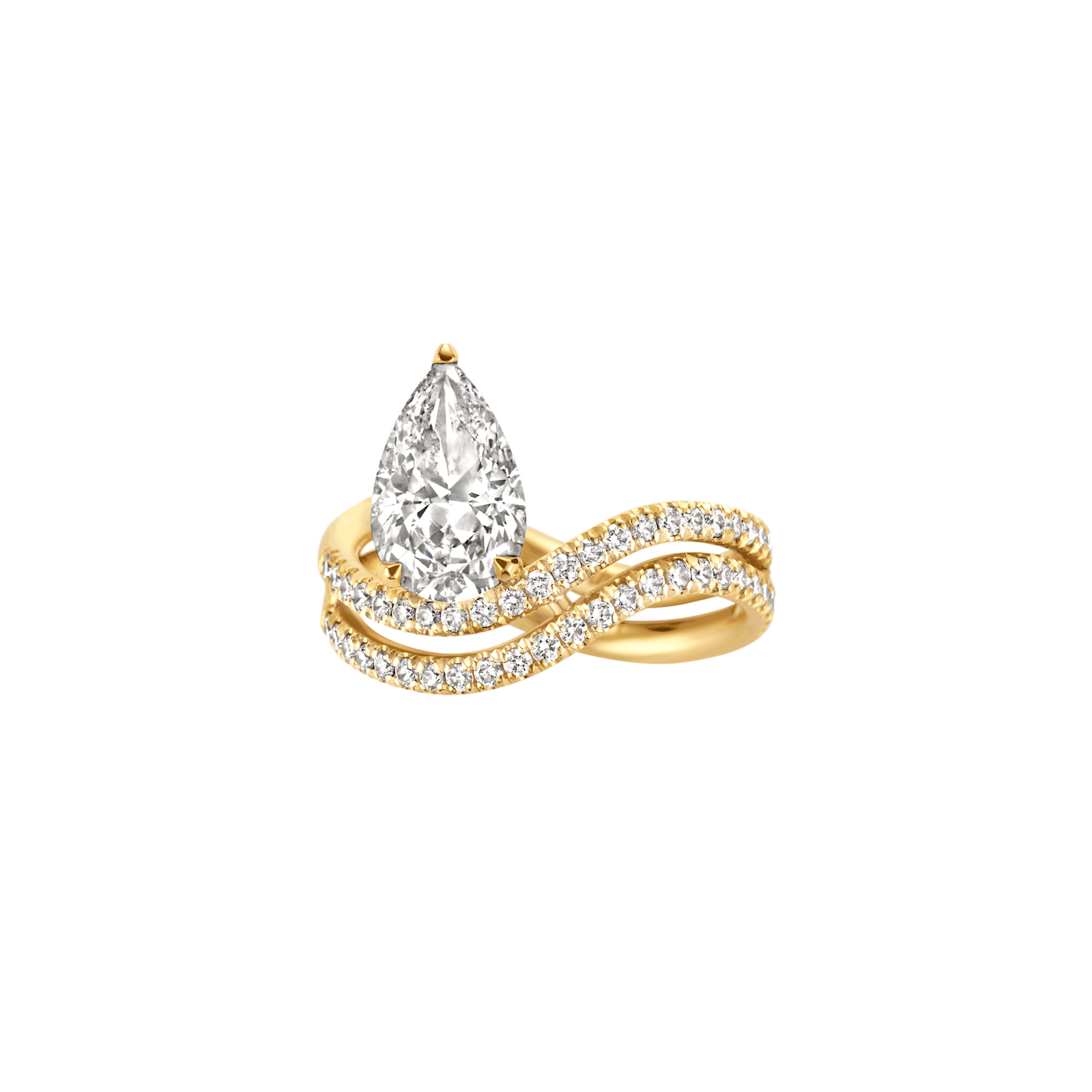 Hidden Halo-1.5 CT Round Lab Grown Diamond Engagement Ring