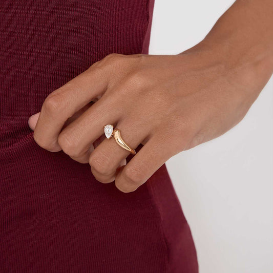 Hidden Halo-1.5 CT Round Lab Grown Diamond Engagement Ring