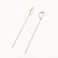 Load image into Gallery viewer, Elegant Gold Chain Threader Earrings
