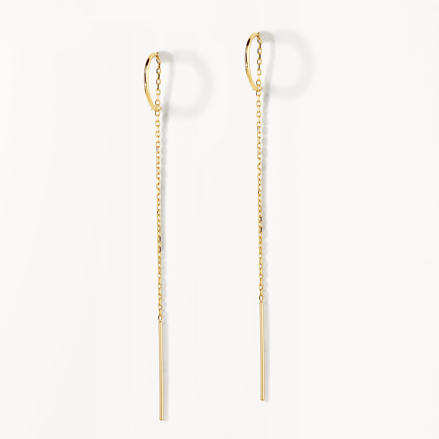 Elegant Gold Chain Threader Earrings