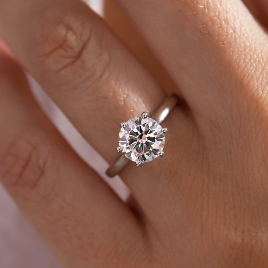 Solitaire-Oval Lab Grown Diamond Engagement Ring
