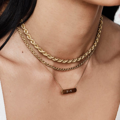 Luxurious Gold Rope Chain Necklaces 9