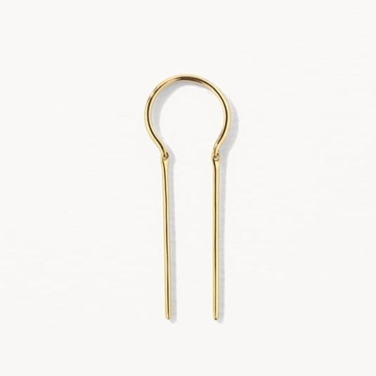 Elegant Gold Loop Threader Earrings 1