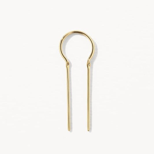 Elegant Gold Loop Threader Earrings