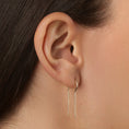 Load image into Gallery viewer, Elegant Gold Loop Threader Earrings
